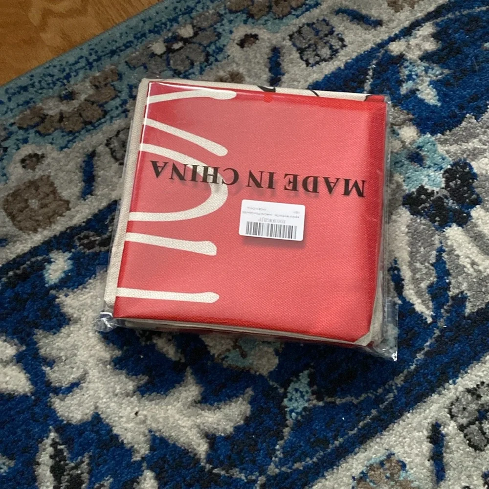 Valentines Day Linen Pillow Cases 16inch Squares